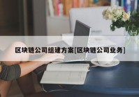 区块链公司组建方案[区块链公司业务]